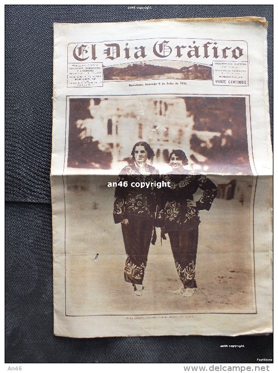 N° 2 NUMERI DEI GIORNALI "LA NOCHE"EL DIA GRAFICO" BARCELLONA-SPAGNA-5 FEBBRAIO 1905- E 1931-VEDI SCAN. - [1] Fino Al 1980