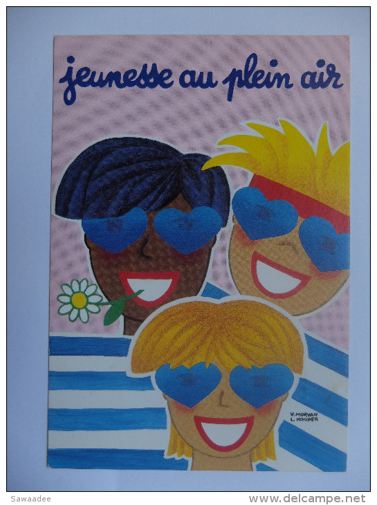 CARTE POSTALE - FRANCE - JEUNESSE AU PLEIN AIR - ILLUSTRATION : V.MORVAN/ L. KOUPER - 1988 - Kouper