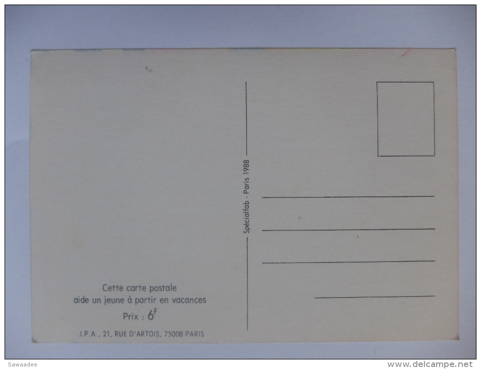 CARTE POSTALE - FRANCE - JEUNESSE AU PLEIN AIR - ILLUSTRATION : V.MORVAN/ L. KOUPER - 1988 - Kouper