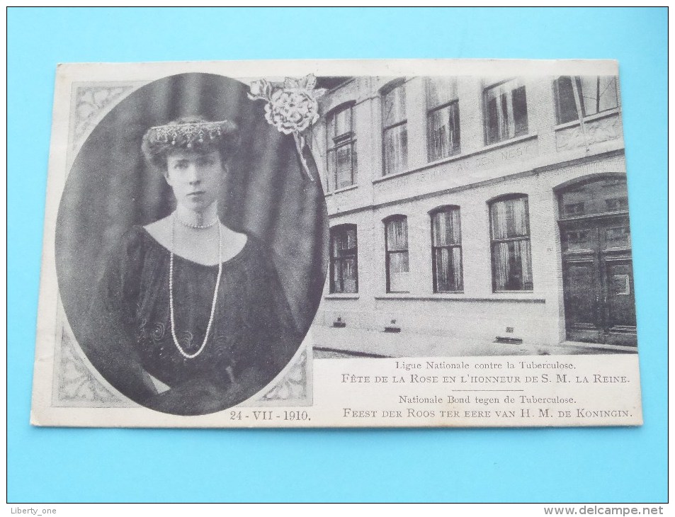 24-VII-1910 Nationale Bond Tegen De TUBERCULOSE Feest Der ROOS - Anno 1910 ( Zie Foto Details ) !! - Health