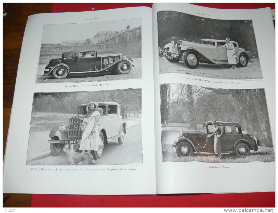 L ILLUSTRATION N° 4673  OCTOBRE  1932  / SALON DE L AUTOMOBILE / CAMION / AUTOCAR / BUS /PEUGEOT RENAULT CITROEN