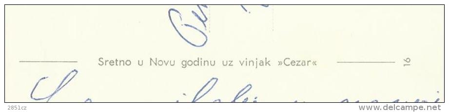 Happy In New Year With Caesar Brandy, &#272;akovo, 29.12.1970., Yugoslavia, Postcard - Sonstige & Ohne Zuordnung