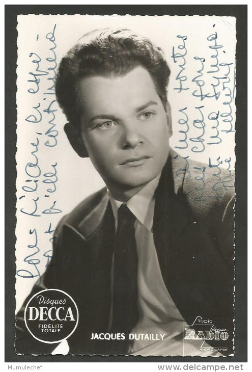 (A042) Jacques Dutailly - Autographe - Dédicace - Format Carte Postale - Autres & Non Classés