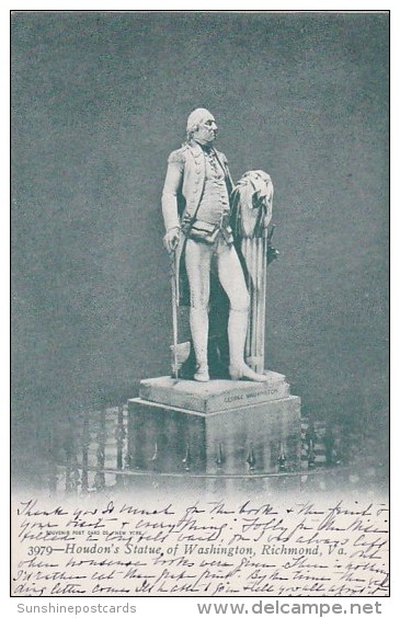 Virginia Richmond Houdon's Statue Of Washington 1905 - Richmond