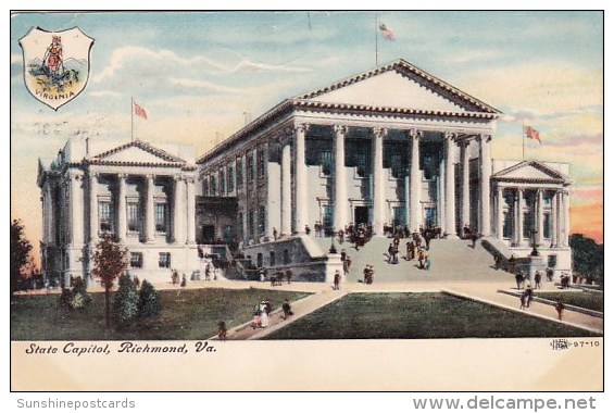 Virginia Richmond State Capitol 1907 - Richmond