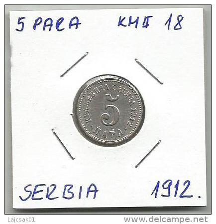 Gh6  Serbia 5  Para 1912. KM#18 - Serbie