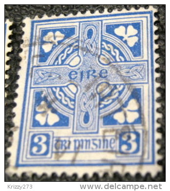 Ireland 1922 Celtic Cross 3p - Used - Used Stamps