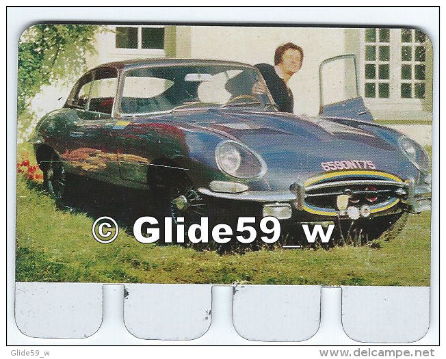 Plaquette En Tôle - L'Auto à Travers Les âges - Editions COOP - N° 27 - Jaguar "Type E" - Tin Signs (after1960)