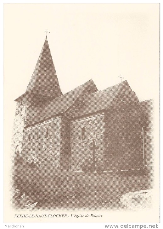 FEXHE-LE-HAUT-CLOCHER (4347) : L'Eglise De Roloux. CPSM. - Fexhe-le-Haut-Clocher