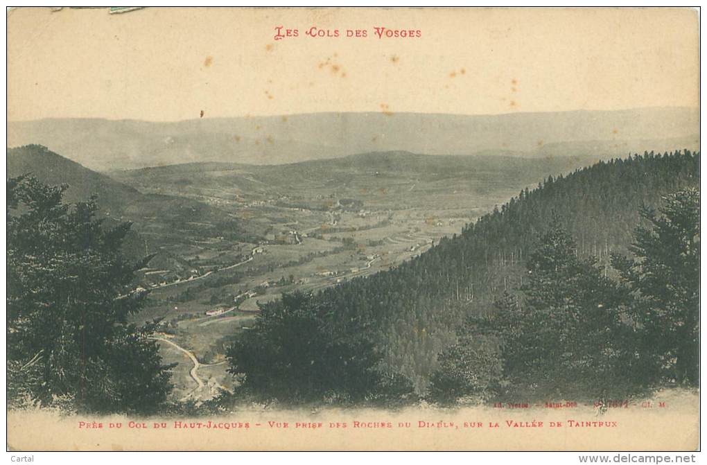 88 - Les Cols Des Vosges - Près Du Col Du Haut-Jacques - Vue Prise Des Roches Du Diable, Sur La Vallée De Taintrux - Other & Unclassified