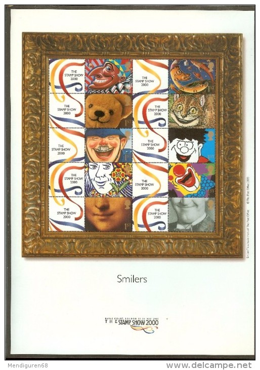 GB 2000 The Stamp Show 2000" Greetings Smiler (10) MNH SG  LS1 - Smilers Sheets