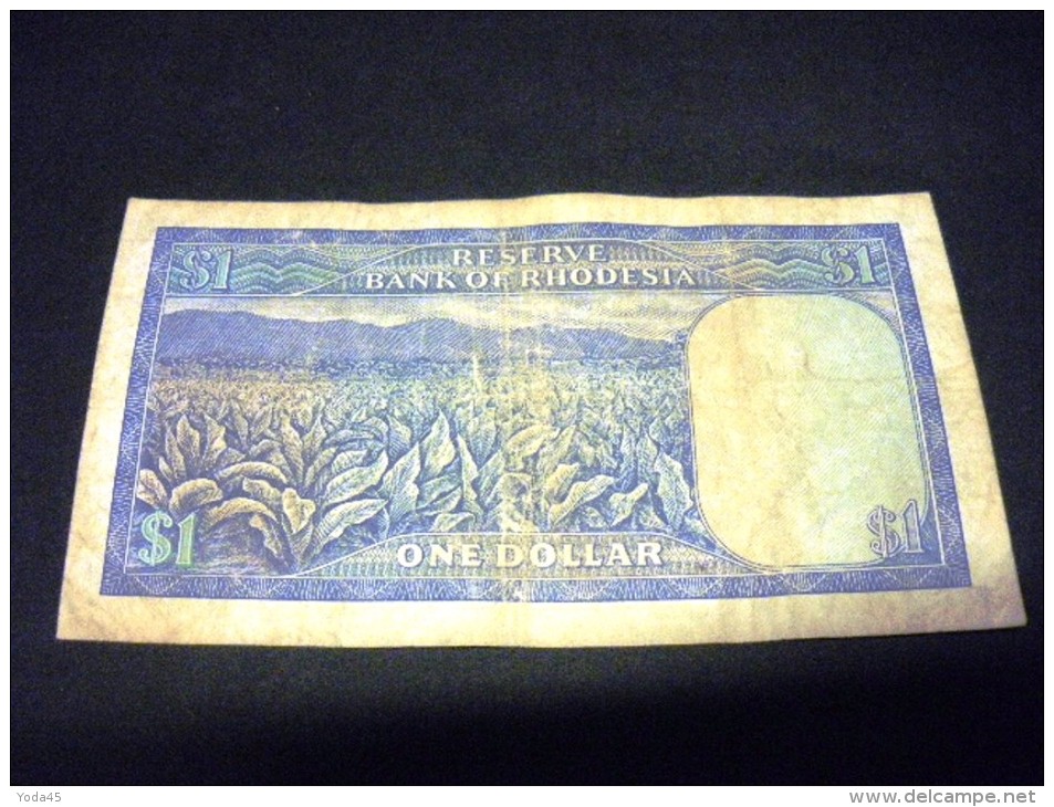 RHODESIE 1 Dollar 02/09/1974 , Pick N° KM 30 J , RHODESIA, - Rhodésie