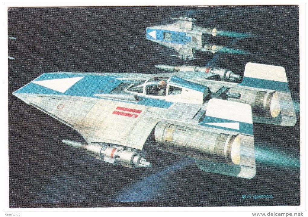 RETURN OF THE JEDI : 'Two Rebel A-wing FIGHTER PLANES Race Toward The Death Star' - Espace