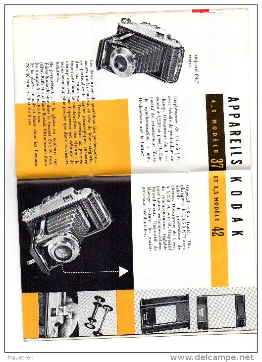 CATALOGUE KODAK 1955 . Appareils Photo . Films . Papiers Etc - Autres & Non Classés