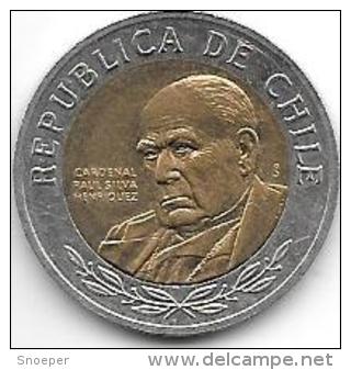*chile  500 Pesos   2008 Km 235    Xf+ - Chili