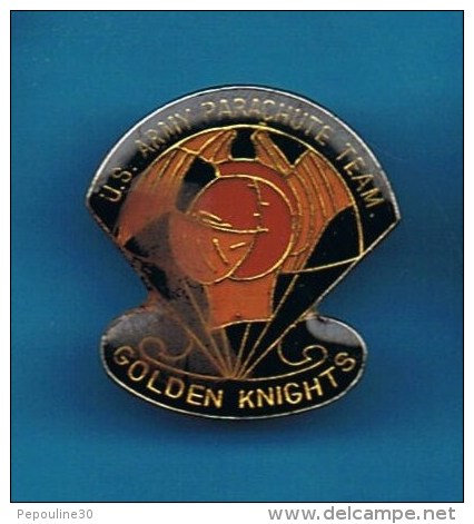PIN´S //  ** US ARMY ** PARACHUTE ** TEAM GOLDEN KNIGHTS ** - Paracaidismo