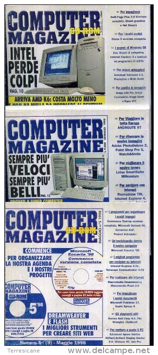 Raccolta 3 Cd Rom Computer Magazine Win Diversi Prg Completi - CD