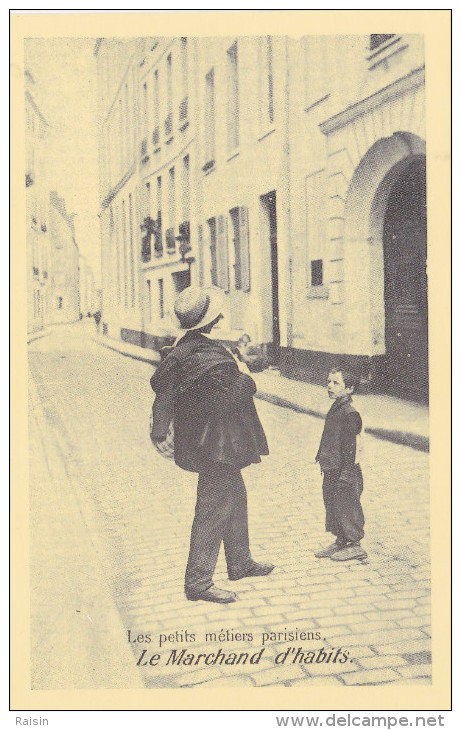 Les Petits Métiers Parisiens  Le Marchand D'habits  Reproduction De Carte Ancienne Cecodi " C'était La France " TBE - Marchands Ambulants