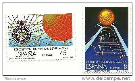 1988 - Spagna 2553/54 EXPO A Siviglia     ---- - 1992 – Sevilla (Spanje)