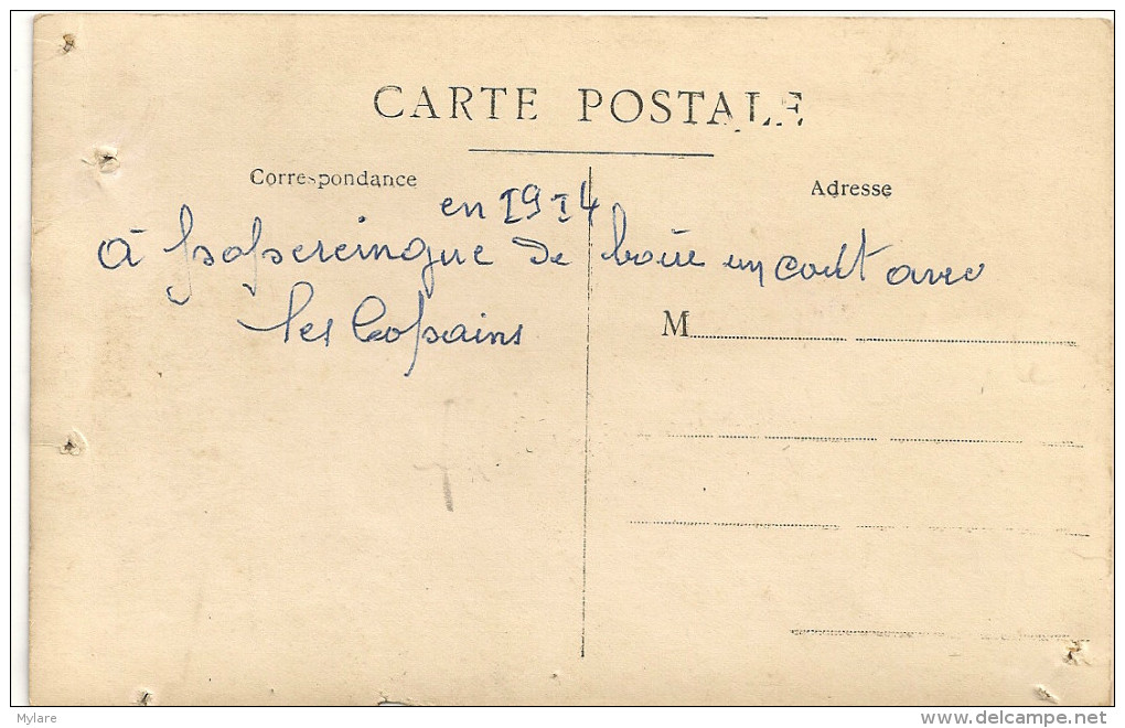 Carte Photo Popereinge Soldats  à La Buvette - Poperinge