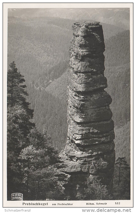 Seidel AK Prebischkegel Felsen Prebischtor Herrnskretschen Hrensko Böhmische Schweiz Bei Rainwiese Schmilka Tetschen - Sudeten