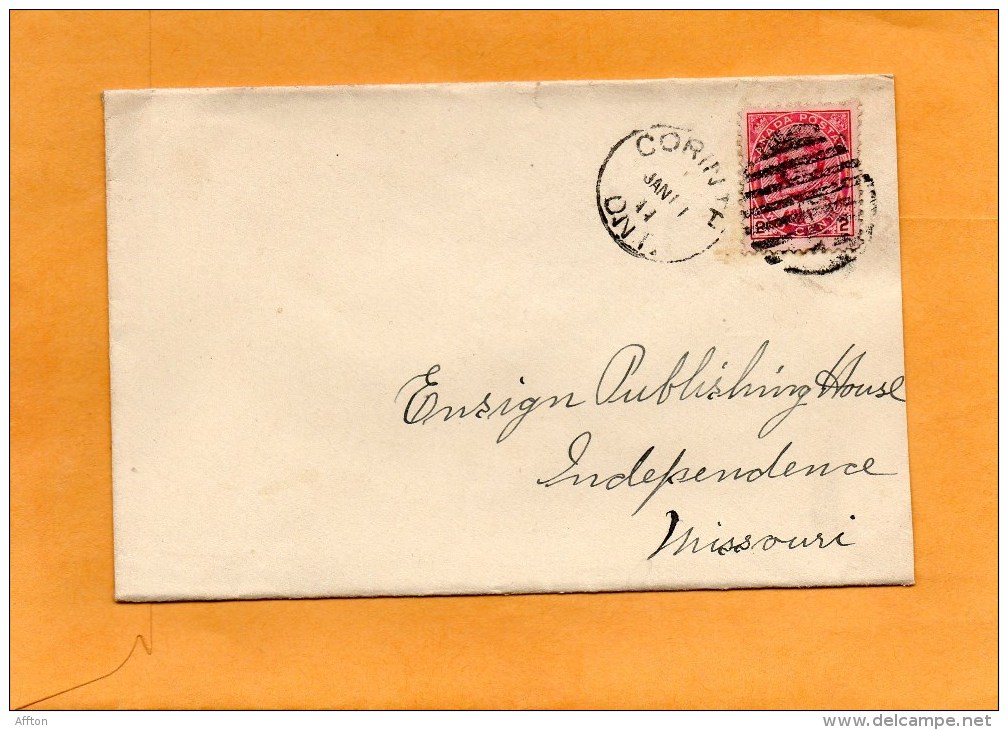 Canada 1911 Cover Mailed To USA - Brieven En Documenten