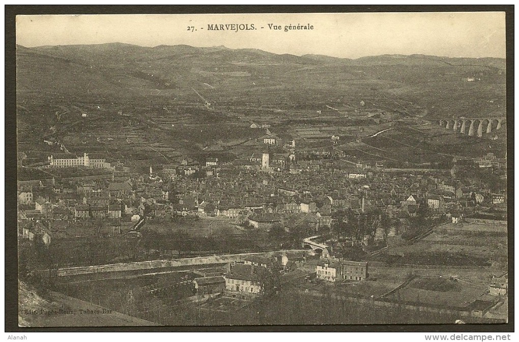 MARVEJOLS Vue Générale (Pagès Roux) Lozère (48) - Marvejols