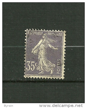 FRANCE  1906   N° 136    "type Semeuse Fond Plein Sans Sol ( Violet Clair IIA ) L"       Oblitéré - 1903-60 Semeuse Lignée