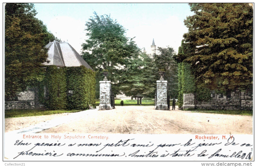 ROCHESTER ..... ENTRANCE TO HOLY SEPULCHRE CEMETERY - Rochester