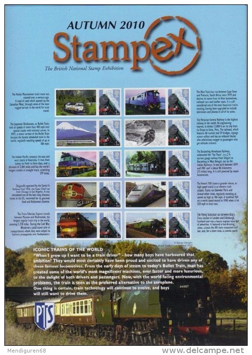 GB 2010 Autumn Stampex SC-BC-312 - Smilers Sheets