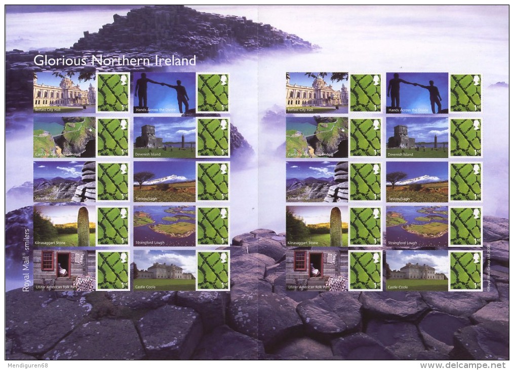 GB 2008 Northern Ireland Smiler Sheet  LS46 - Personalisierte Briefmarken