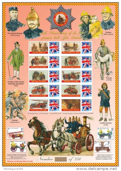 GB 2009 Delivering The Mail, History Of Britain 39 SC-BC-231 - Smilers Sheets