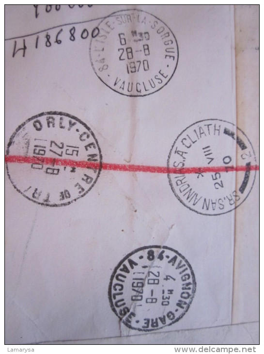 LETTRE EXPRES Exprés -TIMBRES POSTE DE COLLECTION>CAD MANUEL EIRE IRLANDE > SAUMANES PAR L'ISLE SUR SORGUES 84 - Briefe U. Dokumente