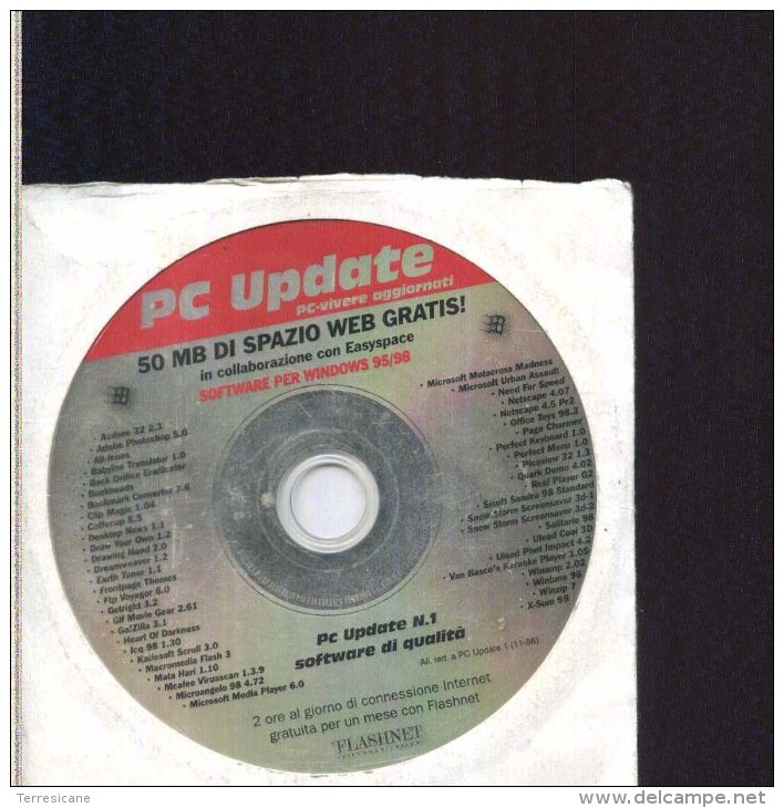 PC UPDATE SOFTWARE PER WINDOWS 95/98 - CD