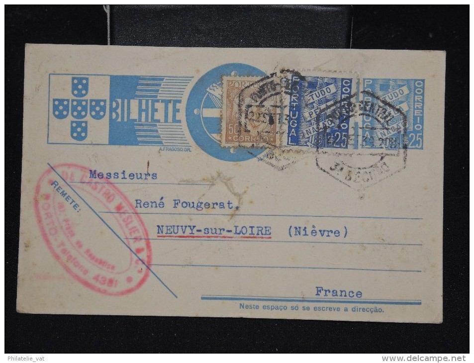 PORTUGAL - Entier Postal Pour La France En 1939 - A Voir - Lot P11705 - Entiers Postaux