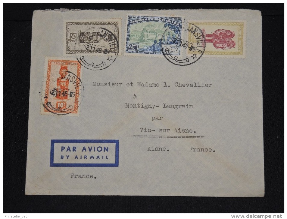 CONGO BELGE - Enveloppe De Costermanville Pour La France En 1948 - A Voir - Lot P11713 - Lettres & Documents