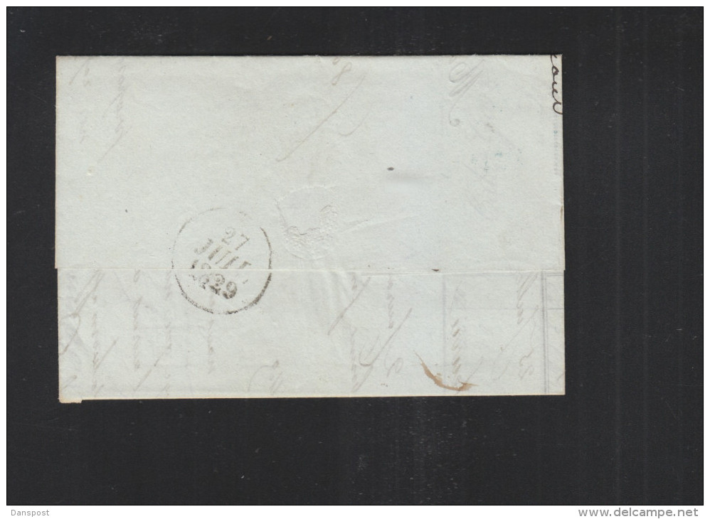 France Lettre 1829 Lyon Pour Seurre - 1801-1848: Précurseurs XIX