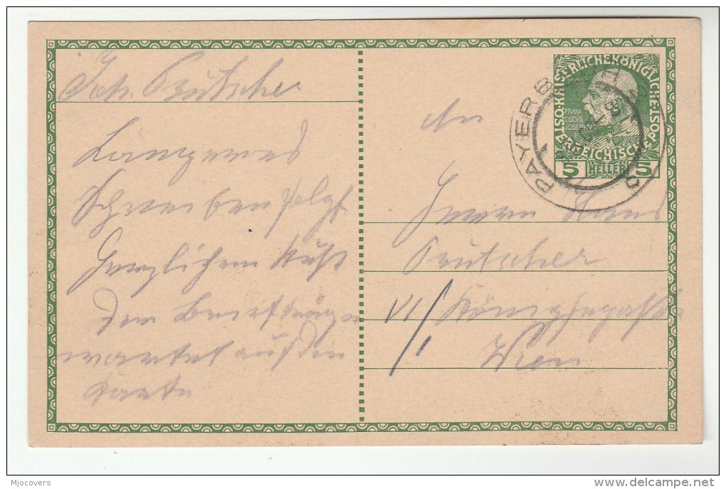 1909 Payerbach AUSTRIA Postal STATIONERY CARD Cover Stamps - Other & Unclassified