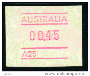 Australia, 1994, Waratah, Mit Angabe Der Automatennummer, ATM 37, MNH ** - Machine Labels [ATM]