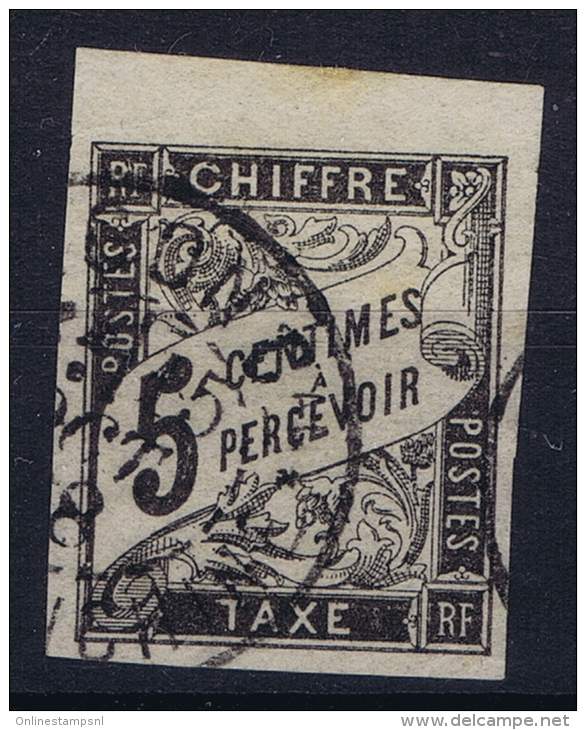 Cochinchine  Col. Gen. Taxe Yv Nr 5 Obl. Used Cad   Saigon - Oblitérés