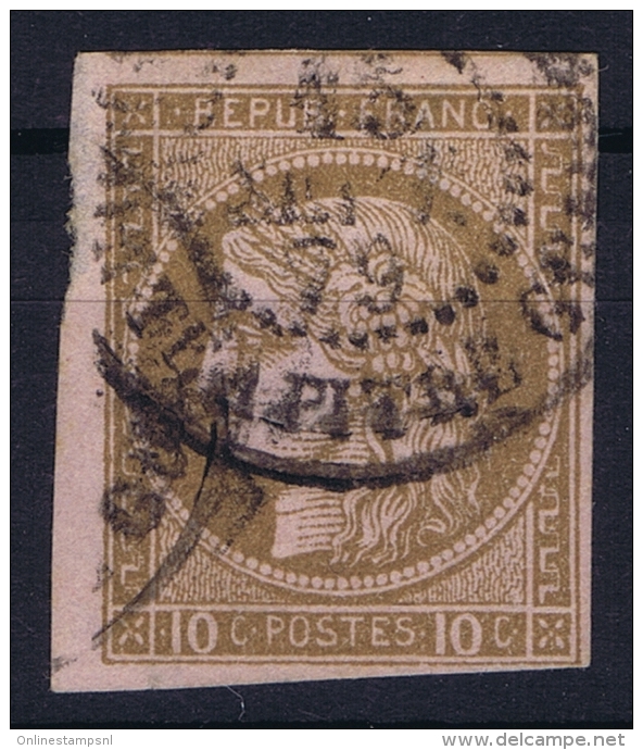 GUADELOUPE   Col. Gen.  Yv Nr 18 Obl. Used CAD Pointe-a-Pitre - Gebruikt