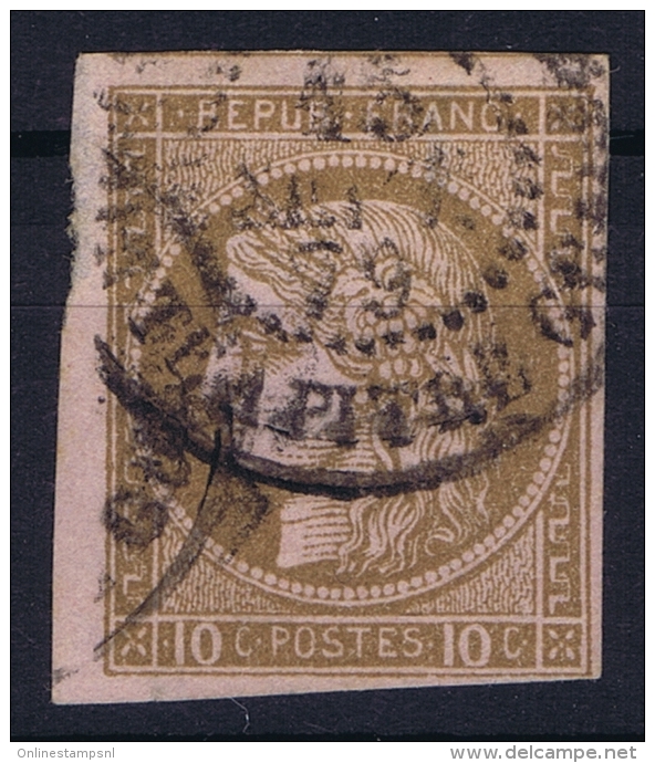 GUADELOUPE   Col. Gen.  Yv Nr 18 Obl. Used CAD Pointe-a-Pitre - Gebraucht