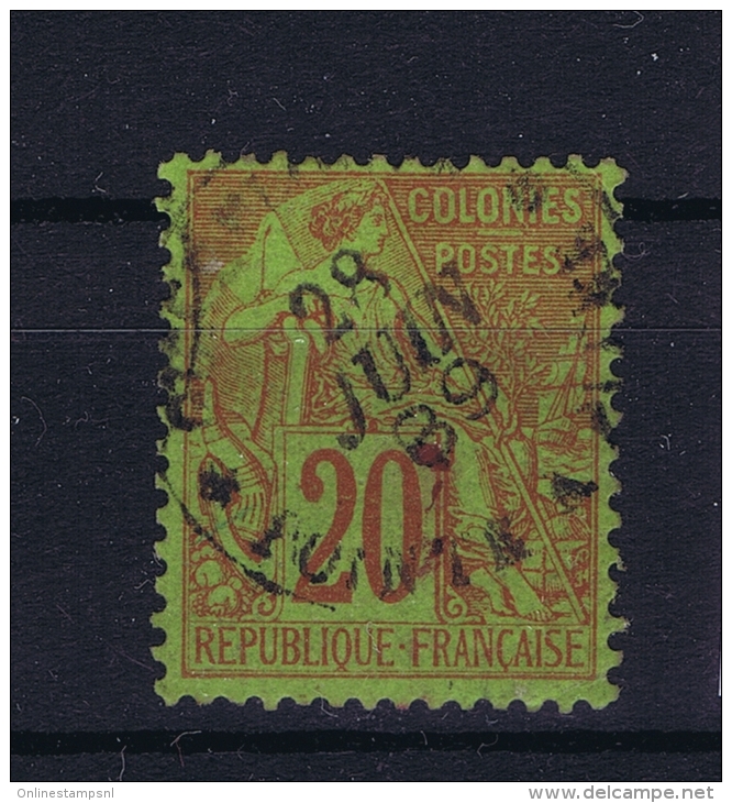 GUADELOUPE   Col. Gen.  Yv Nr 52 Obl. Used Cachet Pointe-a-Pitre - Usados