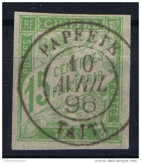 TAHITI Col. Gen. Taxe Yv Nr 20 Obl. Used Cad - Gebraucht