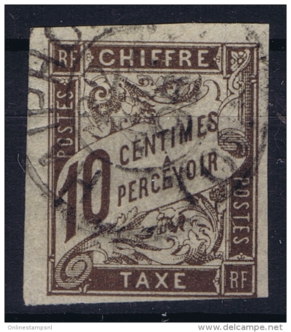 TONKIN  Col. Gen. Taxe Yv Nr 19 Obl. Used Cad - Oblitérés