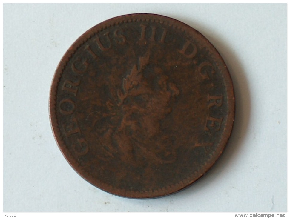 IRLANDE 1/2 HALF PENNY 1805 - Irlande