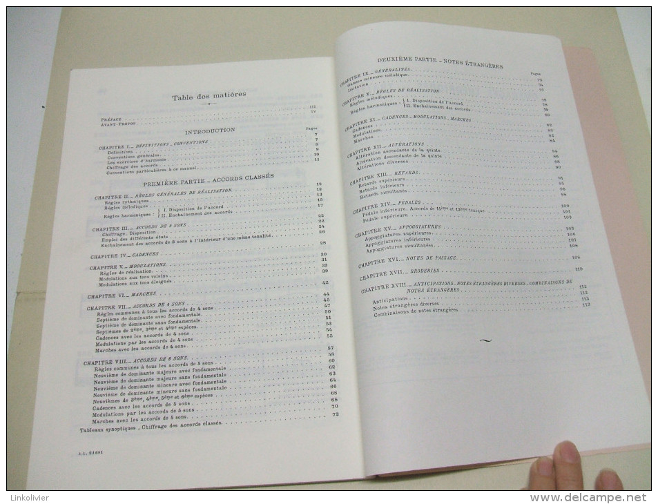 PRÉCIS D'HARMONIE TONALE - Marcel BITSCH - Alphonse LEDUC Editions Musicales, Paris - Opera