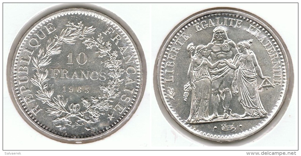 FRANCIA FRANCE 10 FRANCS 1965 PLATA SILVER P BONITA - Otros & Sin Clasificación