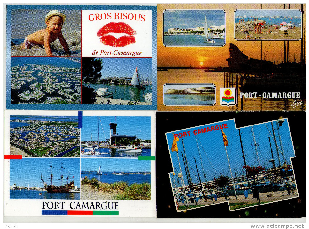 CP.. 30 .  PORT-CAMARGUE .  LOT DE 17 CARTES . - Autres & Non Classés