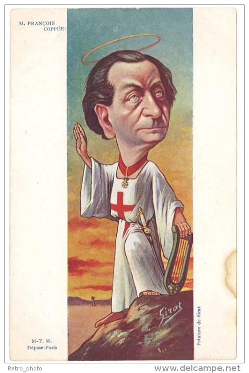 3 Cpa Illustrateur Signée Moloch, Caricature Politique - M. Pelletan / Rouvier, Coppée - Moloch